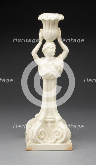 Candlestick, Yorkshire, 1780/1800. Creator: Leeds Pottery.