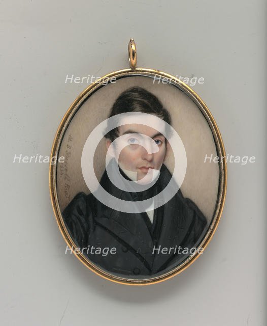 Portrait of a Gentleman, 1834. Creator: Moses B Russell.