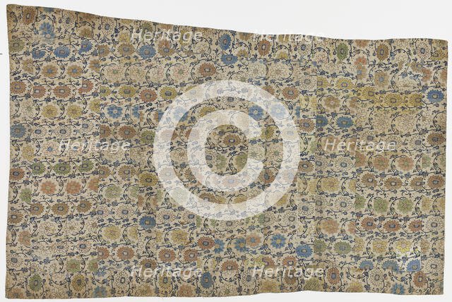 Brocade, silk. A Buddhist monk's robe, patched; kesa, Edo period, 1615-1868. Creator: Unknown.