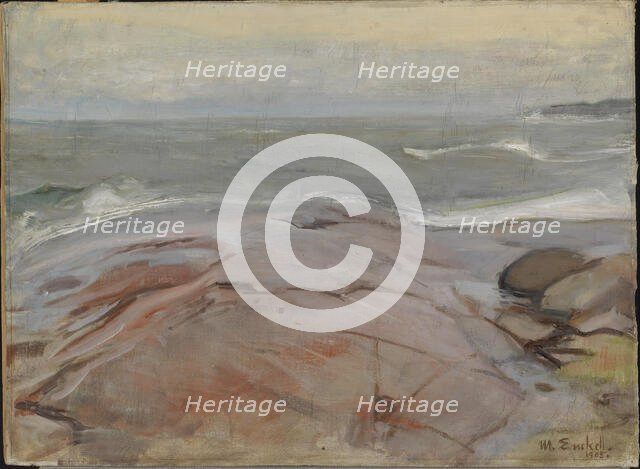 Seaside Landscape from Suursaari Island, 1905. Creator: Magnus Enckell.