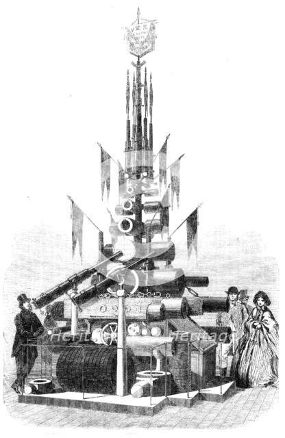 The International Exhibition: Trophy of Armstrong Guns and Coils from the Royal Gun..., 1862. Creator: Unknown.
