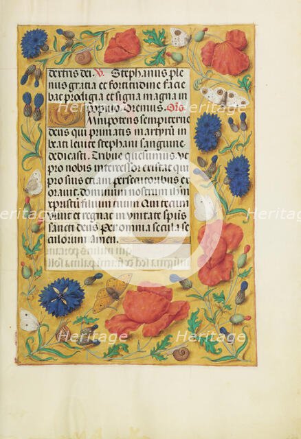 Decorated Text Page; Spinola Hours, about 1510-1520. Creator: Unknown.