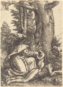 The Creation of Eve, 1540. Creator: Heinrich Aldegrever.