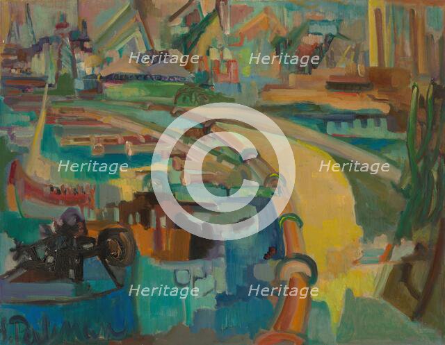 Dry Dock on Curaçao, 1959. Creator: Suzanne Perlman.