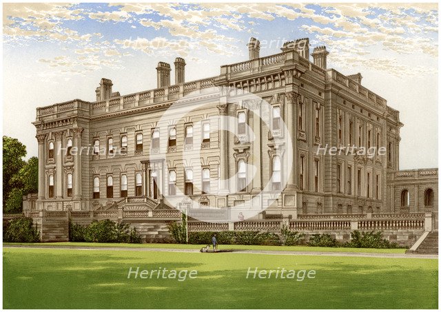 Heythrop, Oxfordshire, home of the Brassey family, c1880. Artist: Unknown