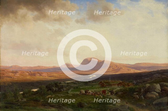 Sunset in the Mountains, 1865. Creator: J. F. Eckersberg.