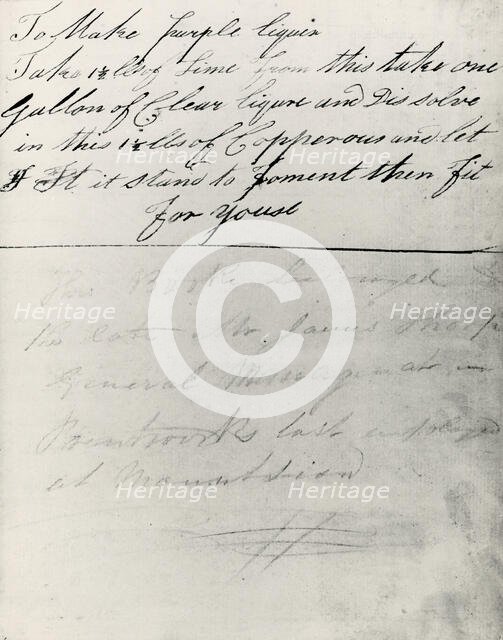 Book of Dye Recipes, United States, 19th century. Creator: Unknown.