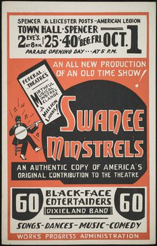 Swanee Minstrels, Spencer and Leicester, MA, [193-]. Creator: Unknown.