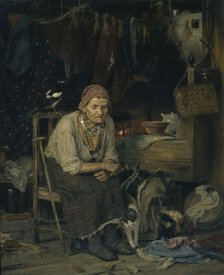 A Witch, 1879. Artist: Savitsky, Konstantin Apollonovich (1844-1905)