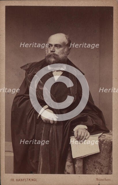 Portrait of pianist and composer Adolph von Henselt (1814-1889), ca 1860. Creator: Hanfstaengl, Franz (1804-1877).