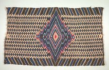 Saltillo Style Blanket/Sarape, c. 1860-1875. Creator: Unknown.