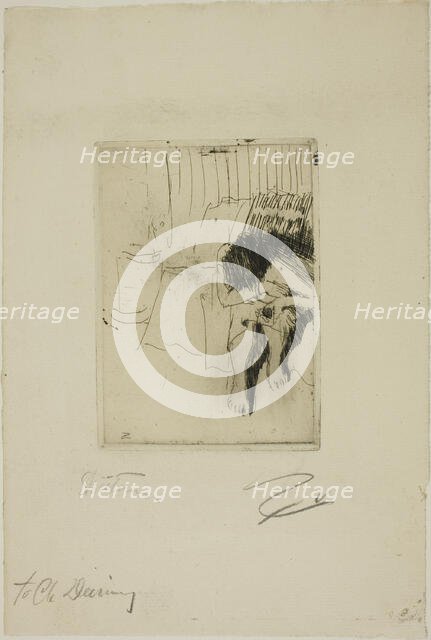 Tired Model, 1890. Creator: Anders Leonard Zorn.