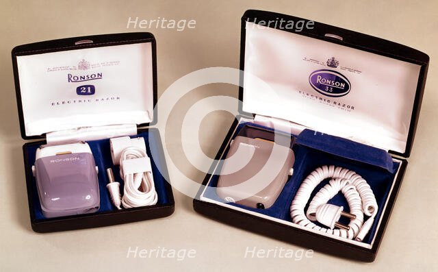 Ronson electric razors, c1960s. Creator: Arthur Charles Kirby Ware.
