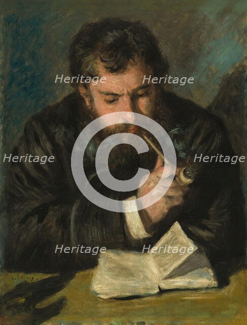 Claude Monet (Le Liseur), 1872. Creator: Renoir, Pierre Auguste (1841-1919).