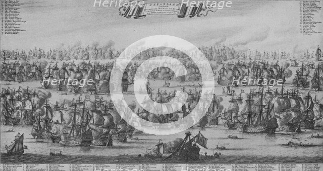 'The Battle of the Texel', c1700. Artist: Bastiaen Stopendael.