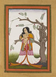 Madonna and Child by a flowering tree, early 19th century. Artist: Unknown.