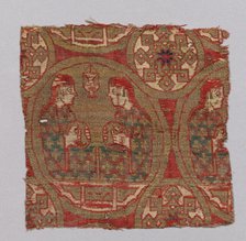 Textile with Musicians, Spain, 13th century. Creator: Unknown.