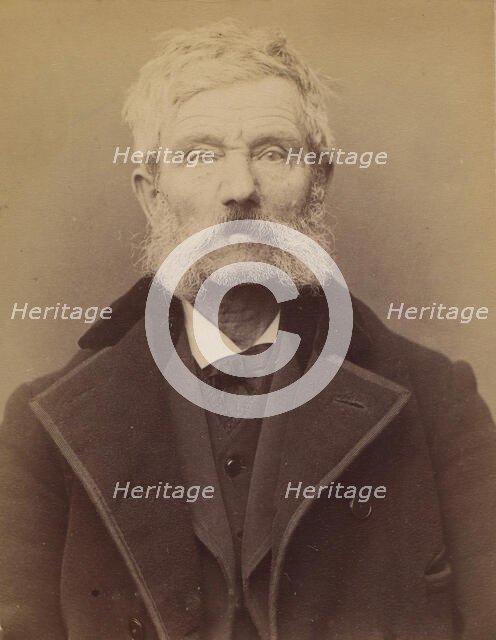 Mahler. Jacob, Henri, Jean. 61 ans, né à Hanovre (Duché de Hesse). Couvreur. Anarchiste. 3..., 1894. Creator: Alphonse Bertillon.
