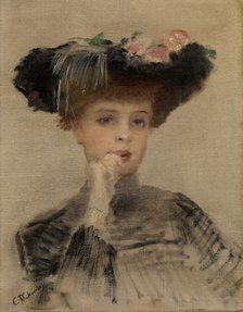 La Parisienne, 1902. Artist: Makovsky, Konstantin Yegorovich (1839-1915)