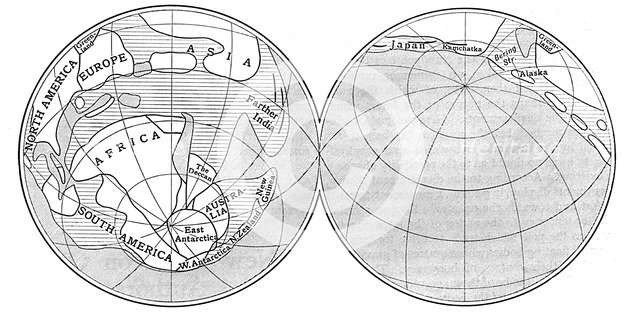 Diagram of the Earth during the Carboniferous period, 1922. Artist: Unknown