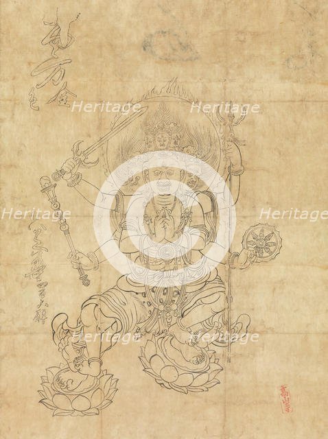 Daiitoku Myoo, 12th century. Creator: Unknown.