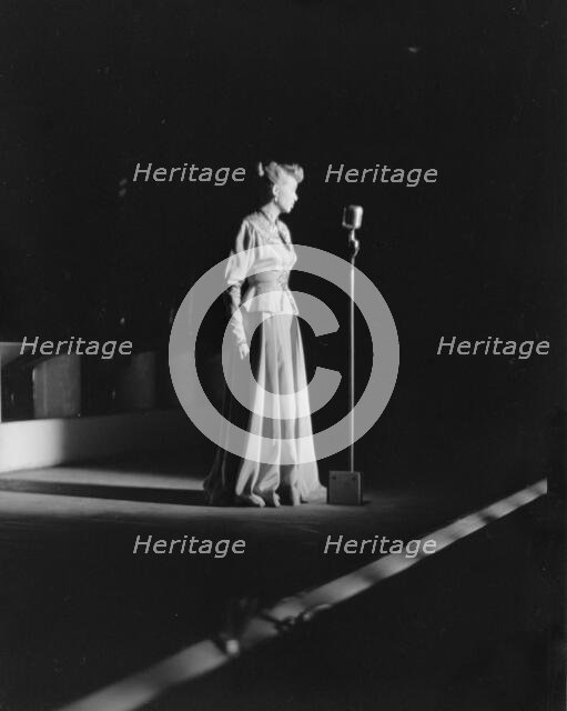 Portrait of June Christy, 1947 or 1948. Creator: William Paul Gottlieb.