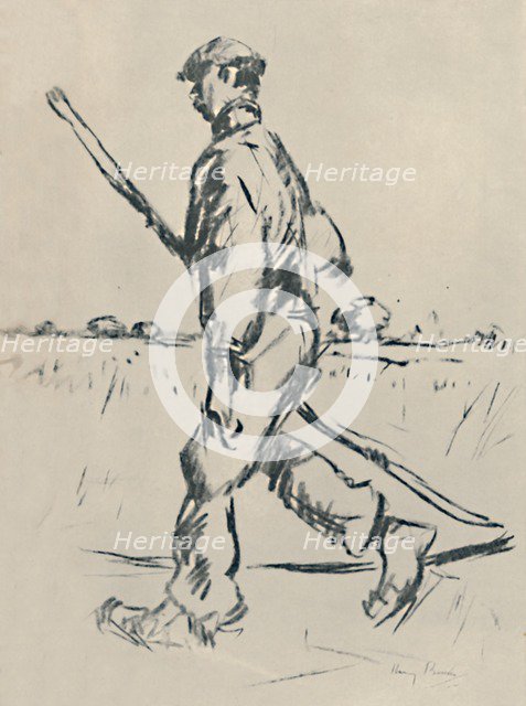 'The Mower', 1919. Artist: Harry Becker.