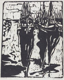 Port Scene (Hafenbild), 1908. Creator: Ernst Kirchner.