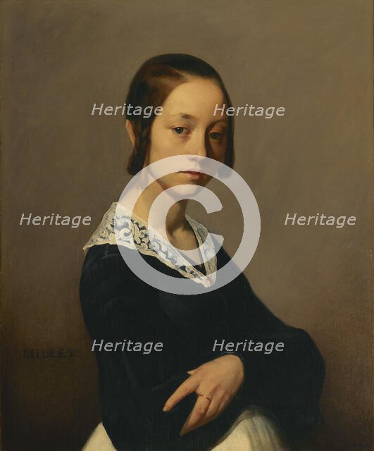 Portrait of Louise-Antoinette Feuardent, 1841. Creator: Jean Francois Millet.