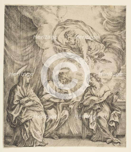 Child Jesus Explaining the Scriptures to His Mother and St. Joseph, ca. 1627. Creator: Stefano della Bella.