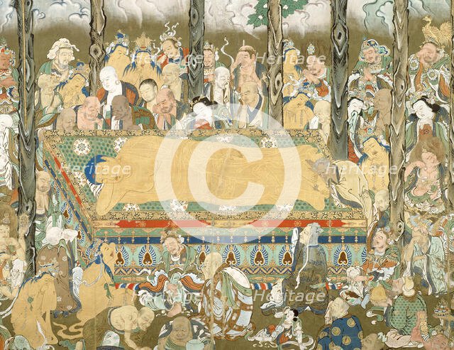 Nehan: Death of the Buddha, late 17th/early 18th century. Creator: Unknown.