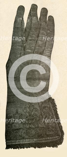 'Embroidered glove', c17th century, (1937). Creator: Unknown.