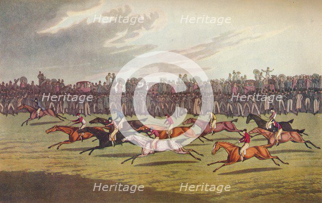 'Racing', c19th century. Artist: John Clarke.