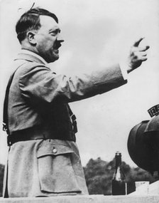 Adolf Hitler, German Nazi dictator, making a speech in Berlin, Germany, c1933-1945. Artist: Unknown