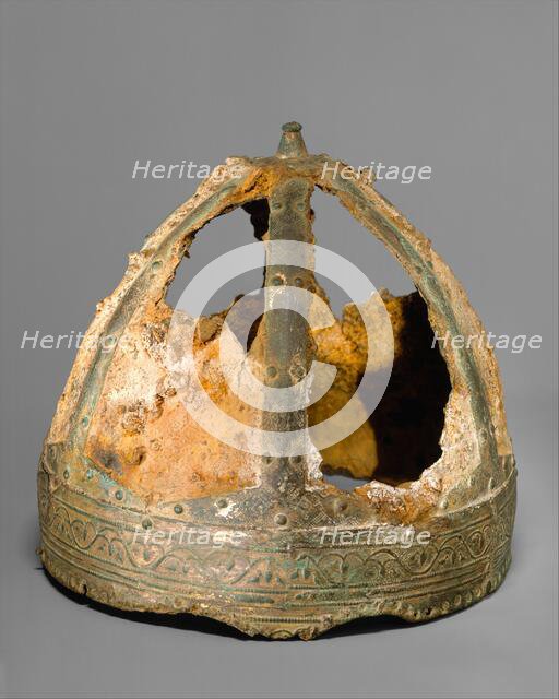Helmet (Spangenhelm), Byzantine or Germanic, 6th-7th century. Creator: Unknown.
