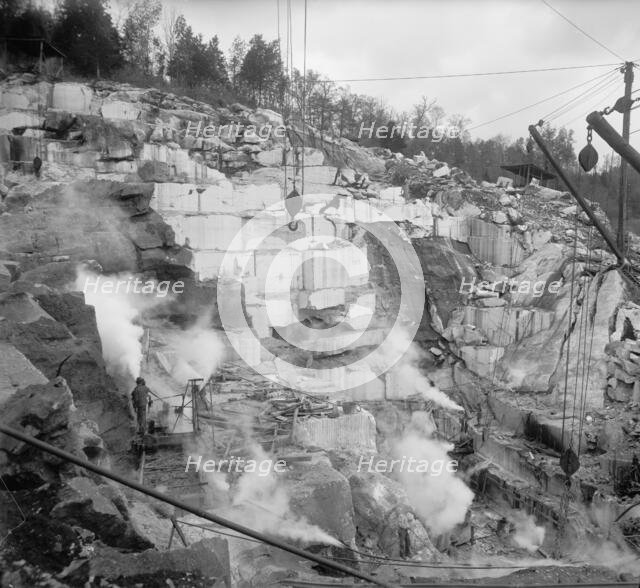 Republic Marble quarry, near Knoxville, Tenn., between 1900 and 1910. Creator: Unknown.