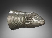 Ram-Head Drinking Vessel, c. 600 BC. Creator: Unknown.