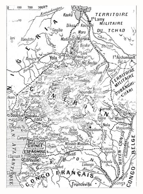 'Le Cameroun Francais; Carte du Cameroun franco-britannique', 1916. Creator: Unknown.