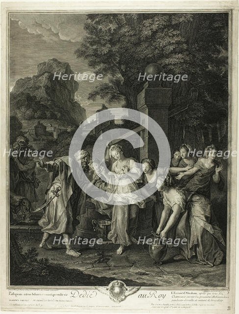 Rebecca Receiving Gifts from Eliezar, n.d. Creator: Pierre Imbert Drevet.