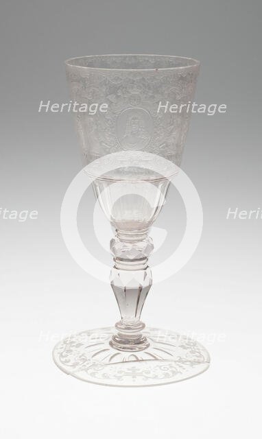 Goblet, Bohemia, c. 1740. Creator: Christopher Gottfried Schneider.