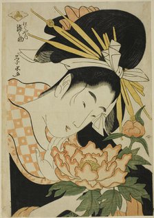 The Courtesan Somenosuke of the Matsubaya, c. 1797. Creator: Ichirakutei Eisui.