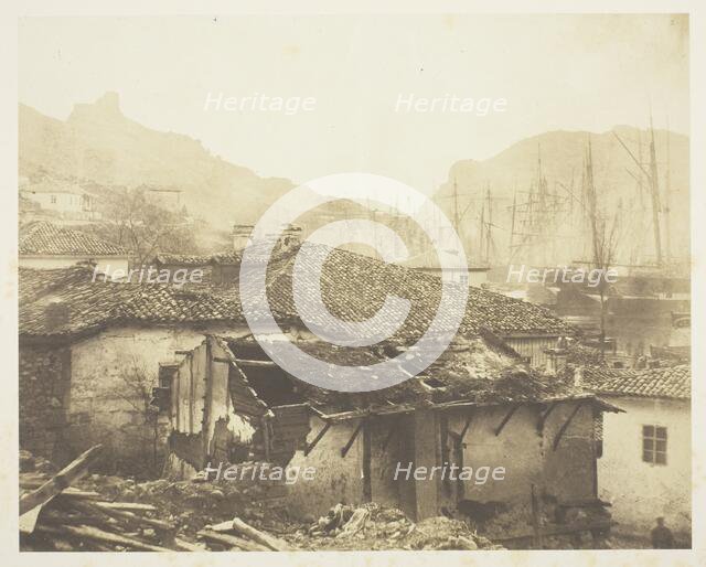 Cottages at Balaklava, 1855. Creator: Roger Fenton.