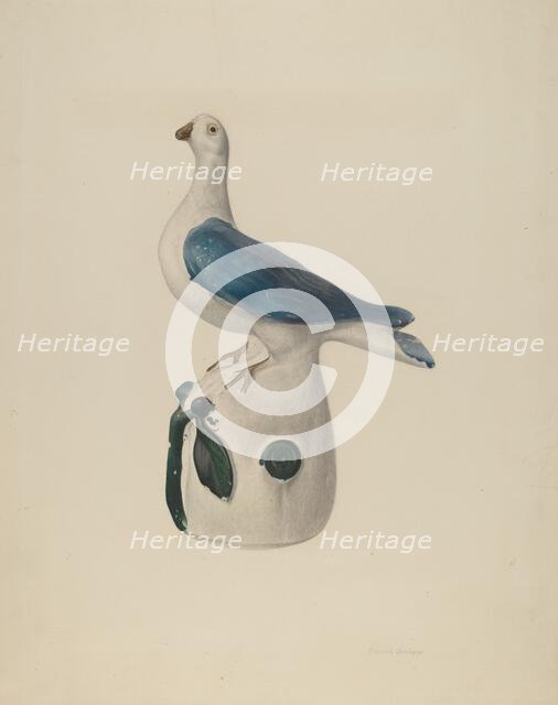 Bank Pidgeon, 1935/1942. Creator: Emanuel Jacobson.