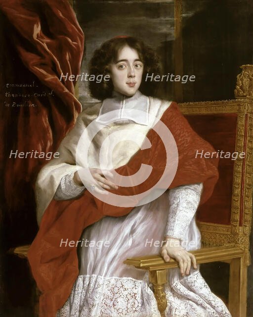 Emmanuel-Théodose de La Tour d'Auvergne (1643-1715), cardinal de Bouillon, 1669. Creator: Gaulli (Il Baciccio), Giovanni Battista (1639-1709).