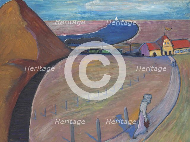 Prerow Train Station (Dune Landscape), c1911. Creator: Werefkin, Marianne, von (1860-1938).