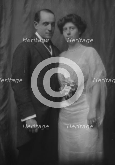 Walter, H.D., Mr., and Miss Gans, portrait photograph, 1912 Dec. 1. Creator: Arnold Genthe.