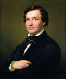 Portrait of the pianist and composer Wilhelm Taubert (1811-1891), 1862. Creator: Magnus, Eduard (1799-1872).