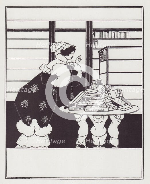 Design for a Yellow Book Cover, 1894-1895. Creator: Aubrey Beardsley.