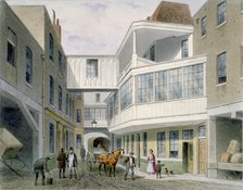 View of the Cross Keys Tavern, Wood Street, City of London, c1850.                                   Artist: Thomas Hosmer Shepherd