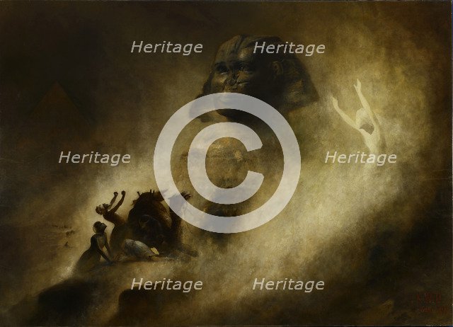 The Great Sphinx of Giza, 1903.